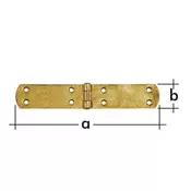 Šarka ravna 150x55x2.5mm cink Domax