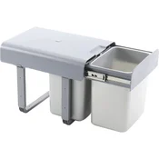 EKOTECH vgradni koš za odpadke Ekko 40, 1 x 16/2 x 8 litrov, umetna masa, siva