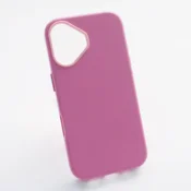 Maska Beautiful Shine Leather za iPhone 16 pink