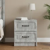 vidaXL vidaXL Nočna omarica Betonsko siva 43 x 34,5 x 44,5 cm Inženirski les, (5000233445)