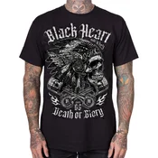 Hardcore majica moška - HURON - BLACK HEART - 20357