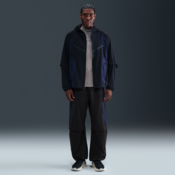 Nike Tech Mens Dri-FIT Woven Colour-Block Oversized Trousers - Black