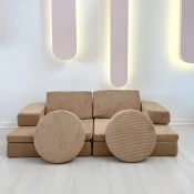 Atelier del Sofa Dvosed na razvlacenje Puzzle 140x46x70cm Kamel