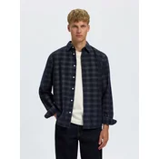 SELECTED Srajca SLMCLAUS-PAU temno modra/bela