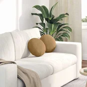 Jastucici za sjedenje 2 pcs Smeda O30 x 13 cm Baršun