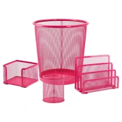 Biro Time Žicani set za kancelariju Cord quatro, Roze
