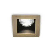 Ideal Lux - Ugradno plafonsko svetlo FUNKY 1xGU10/50W/230V 9x9 cm mesing