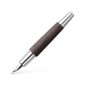 Faber-Castell - Nalivno pero Faber-Castell E-Motion F Wood, črno