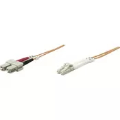 Intellinet Priključni kabel iz optičnih vlaken [1x LC-vtič - 1x SC-vtič] 50/125µ multi-način OM2 2 m Intellinet