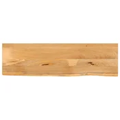vidaXL Mizna ploš?a z naravnim robom 100x20x2,5 cm trden mangov les