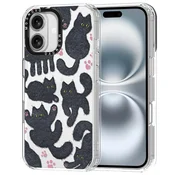 Infostyle Ovitek MOSNOVO za iPhone 16 Plus – Black Cat