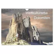 Weltkulturerbe Dolomiten Süd Tirol (Wandkalender 2026 DIN A4 quer), CALVENDO Monatskalender