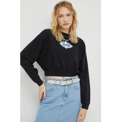 LEVIS Sweater majica, crna / bijela / svijetloplava / svijetloroza