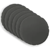 Vidaxl Prevleka za blazino 6 kos HEERLEN Antracit Premer 30 cm