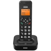 Brondi Telefon bežicni, LED display, crni - Bravo Star, Black