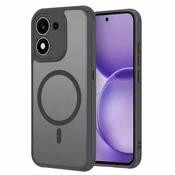 Hibridni ovitek HaloFrost II MagSafe za Honor 600 Smart - black