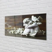 tulup.si Stenska plošča za kuhinjo Spanje angel cvetje 100x50 cm