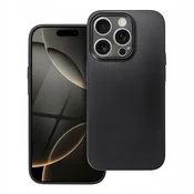 shumee Ovitek za iPhone 16 6,1 mat mat ovitek črne barve mehak + 9H steklo