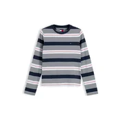 Tommy Jeans Majica Ess mornarska/pastelno modra/rdeča