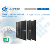 Leapton pv modul 440w,bf,n tip,1100mm, black frame ( LP182182M54NB-BF )
