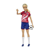 BRB Nogometna punčka - Barbie v rdeči obleki