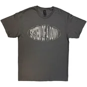 System of a Down Stretched Logo Charcoal Grey M Majica