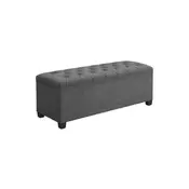 Songmics Shranjevalna klop 40x110x40 cm temno siva