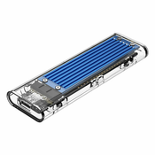 POKLOPAC VANJSKOG DISKA ENCLOSURE SDD M.2 ORICO, NVME, USB-C 3.1 GEN.2, 10GBPS (BLUE)