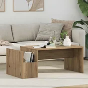 vidaXL Klubska miza Umetni hrast 90 x 45 x 35 cm Konstruiran les