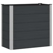 Povišena vrtna gredica Crna 100 x 50 x 91 cm