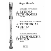 BERNOLIN:15 ETUDES TECHNIQUES ALTO RECORDER