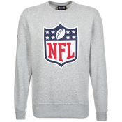 New Era Mens NFL Team Logo Crew Grey Sweatshirt
