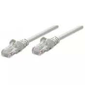 Intellinet Cat6, CCA, U/UTP, PVC, RJ45, 0.5m, sivi