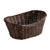 Oval bread basket, plastic, 28 x 21 cm, Brown - Kesper