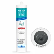 KOOP CHEM OTTOSEAL S-110 premium nevtralni gradbeni silikon, 310 ml C03 TEMNO SIVA