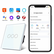BOT Pametno stikalo za razsvetljavo Zigbee THREE SL13 belo