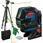 BOSCH Kombinovani linijski laser sa zelenim zrakom GCL 2-50 G sa stativom i magnetnim nosacem/ domet 50m