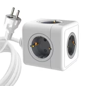 MicroConnect Razdelilnik PowerCube, 5 vtičnic 1,5m kabel, bel