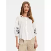 United Colors Of Benetton Srajca 5VZCDQ0BN Bela Relaxed Fit
