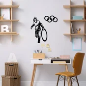 Wallity Zidna dekoracija Banksy-8, 62x61cm, Crna