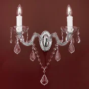 ORION Maria Theresia kristalno zidno svjetlo - Dnevni boravak/blagovaonica - srebrna, prozirna