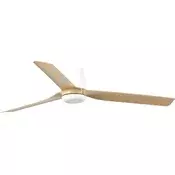 FARO 33829WT - Plafonski ventilator PUNT TUB M, braon/bela, precnik 132 cm WT + DO