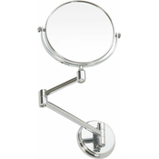 Stensko kozmetično ogledalo OMEGA E, premer 150 mm, kromasto - 22