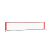 Vidaxl Teniška mreža črna in rdeča 500x100x87 cm poliester