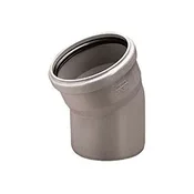 Wavin Sanitarni koleno PVC-HT 110/30, za notranjo kanalizacijo, pepelnate barve