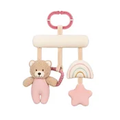 Cute&Cool plišani meda za kolica sa zveckom roze
