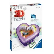 Ravensburger Puzzle 3D Kutija u obliku srca sa konjima, 54 dela