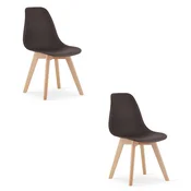 KITO stolica boja kave / prirodne noge x 2