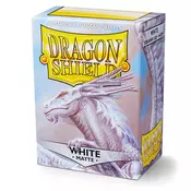 Dragon Shield Standard Size Matte Sleeves White (100pcs)