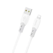 DUDAO Silikonski pleten USB-A kabel - iPhone Lightning L25SL 30W 1m - bel